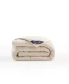 Brooks Brothers 100% Linen Cover Comforter, Queen In White