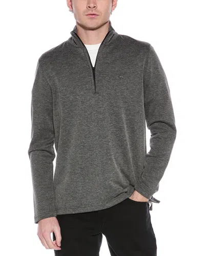 Brooks Brothers 1/2-zip Mock Neck Sweater In Black