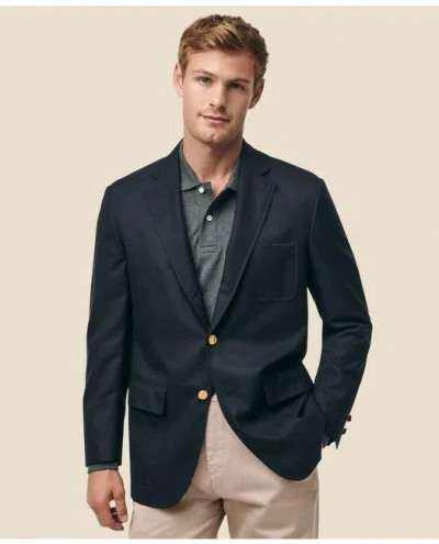 Brooks Brothers 1818 No. 1 Sack Blazer In Dobby Wool In Navy