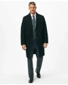 Brooks Brothers 1818 Storm System Wool Topcoat In Black