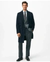 Brooks Brothers 1818 Storm System Wool Topcoat In Navy