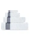 Brooks Brothers 2-piece Herringbone Turkish Cotton Wash Cloth Set In White