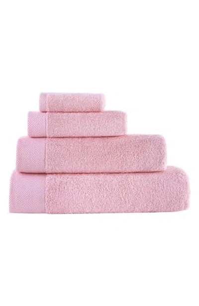 Brooks Brothers 2-piece Solid Signature Cotton Towel Set In Pink