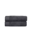 Brooks Brothers 2-piece Turkish Cotton Bath Towel Set In Anthracite