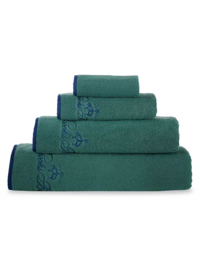 Brooks Brothers Kids' 2-piece Turkish Cotton Bath Towel Set In Green