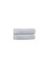 Brooks Brothers 2-piece Turkish Cotton Hand Towel Set In Silver