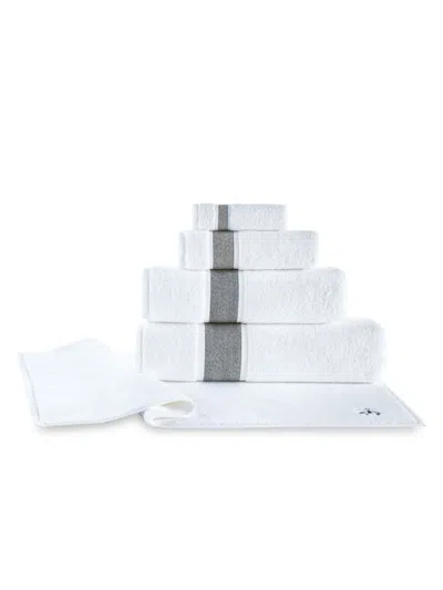 Brooks Brothers Kids' 2-piece Turkish Cotton Wash Cloth Set In White