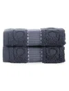 Brooks Brothers 2-piece Turkish Cotton Wash Cloth Set In Anthracite
