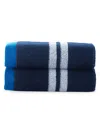 Brooks Brothers Kids' 2-piece Turkish Cotton Wash Cloth Set In Navy