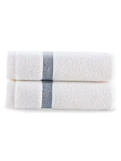 Brooks Brothers 2-piece Turkish Cotton Wash Cloth Set In Blue