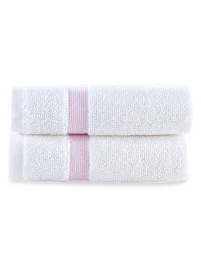 Brooks Brothers 2-piece Turkish Cotton Wash Cloth Set In Pink