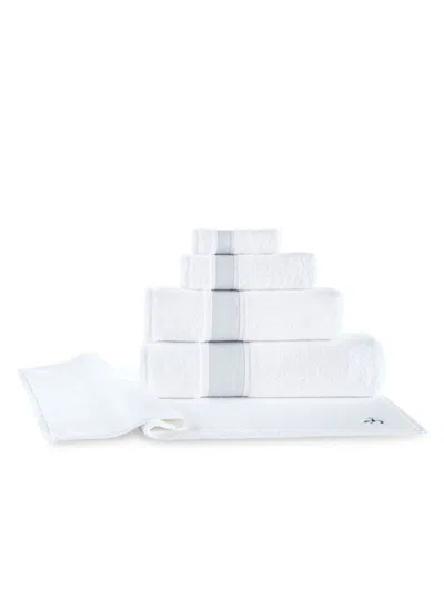 Brooks Brothers 2-piece Turkish Cotton Wash Cloth Set In Silver