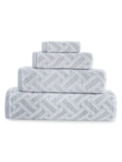 Brooks Brothers 2-piece Turkish Cotton Wash Cloth Set In Silver