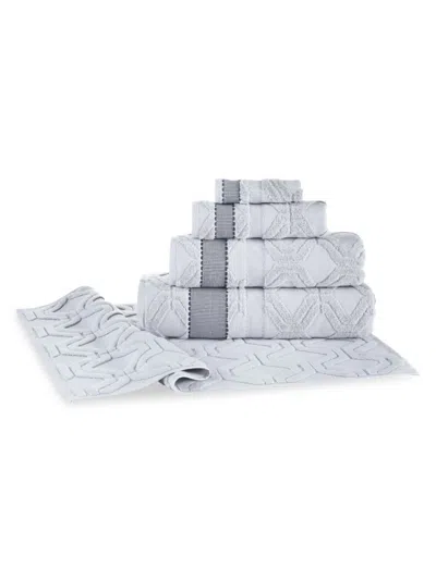 Brooks Brothers 2-piece Turkish Cotton Wash Cloth Set In Silver