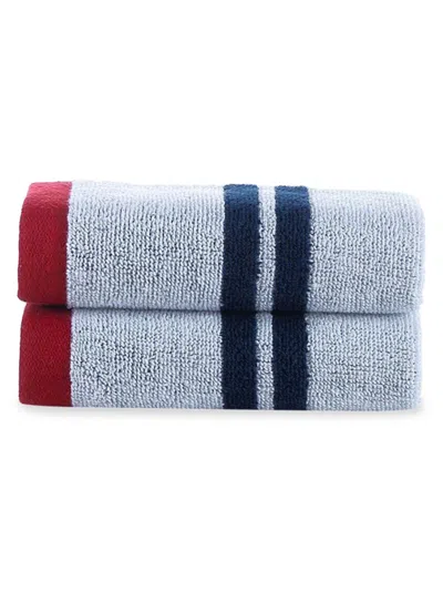 Brooks Brothers 2-piece Turkish Cotton Wash Cloth Set In White