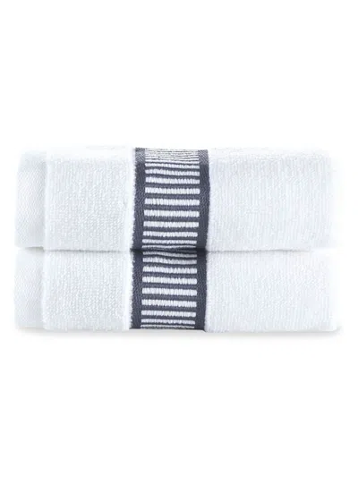 Brooks Brothers 2-piece Wash Cloth Set In Anthracite