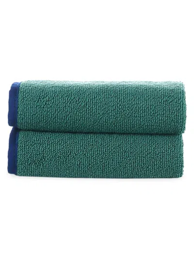 Brooks Brothers 2-piece Wash Cloth Set In Green