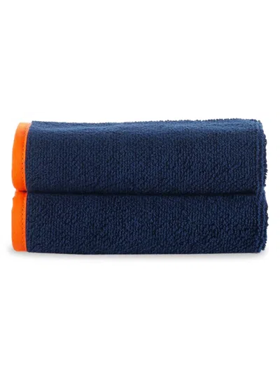 Brooks Brothers 2-piece Wash Cloth Set In Navy