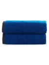 Brooks Brothers 2-piece Wash Cloth Set In Blue