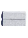 Brooks Brothers 2-piece Wash Cloth Set In Silver