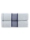 Brooks Brothers Fancy Border 2pc Wash Towels In Silver