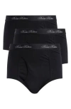 Brooks Brothers 3-pack Briefs In Black