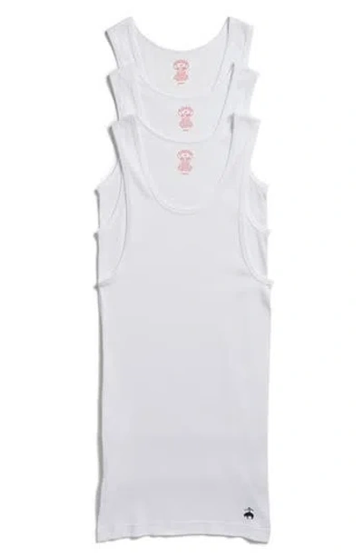 Brooks Brothers 3-pack Cotton Tank Tops In White