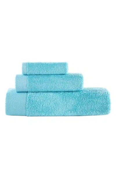 Brooks Brothers 3-piece Solid Signature Cotton Towel Set In Sea Glass