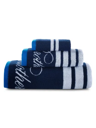 Brooks Brothers Kids' 3-piece Turkish Cotton Towel Set In Blue