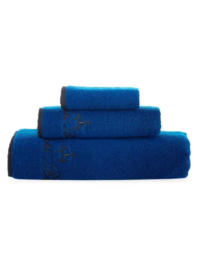 Brooks Brothers Kids' 3-piece Turkish Cotton Towel Set In Royal Blue