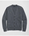 Brooks Brothers 3-ply Cashmere Cardigan Sweater In Grey