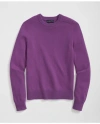 Brooks Brothers 3-ply Cashmere Crewneck Saddle Shoulder Sweater In Lilac