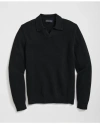Brooks Brothers 3-ply Cashmere Jonny Collar Polo Sweater In Black