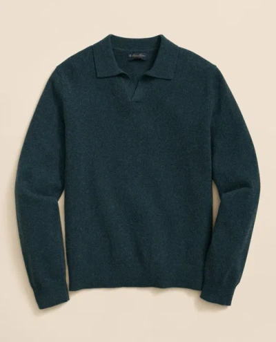 Brooks Brothers 3-ply Cashmere Jonny Collar Polo Sweater In Blue