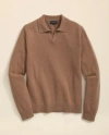 Brooks Brothers 3-ply Cashmere Jonny Collar Polo Sweater In Brown