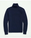 Brooks Brothers 3-ply Cashmere Turtleneck Sweater In British Blue