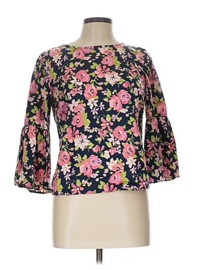 Pre-owned Brooks Brothers 3/4 Sleeve Blouse In Pink