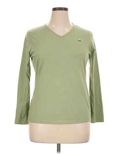 Pre-owned Brooks Brothers 346 3/4 Sleeve T-shirt In Green