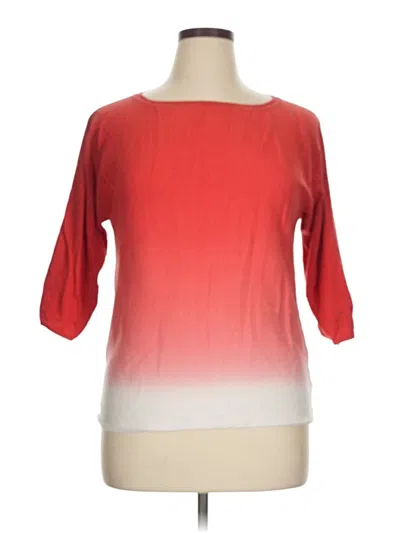 Pre-owned Brooks Brothers 346 3/4 Sleeve T-shirt In Red