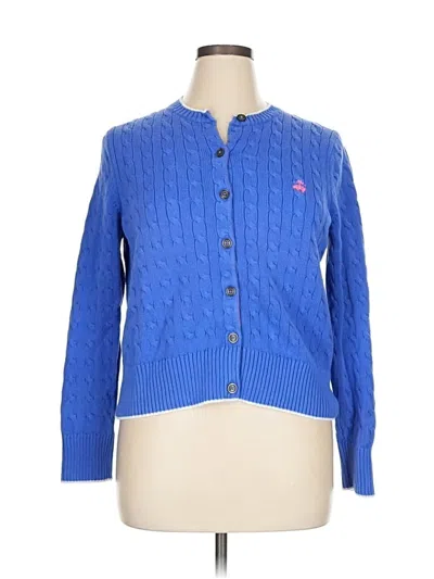 Pre-owned Brooks Brothers 346 Cardigan Sweater In Blue
