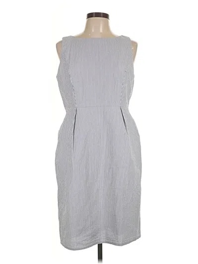 Pre-owned Brooks Brothers 346 Casual Dress In Gray