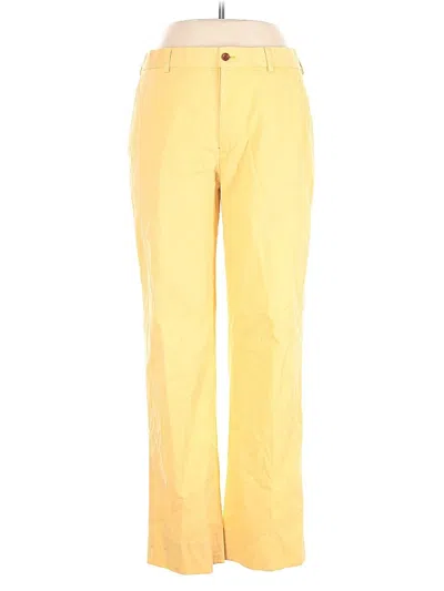Pre-owned Brooks Brothers 346 Casual Pants In Yellow