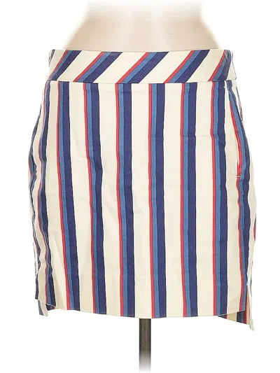 Pre-owned Brooks Brothers 346 Casual Skirt In Blue