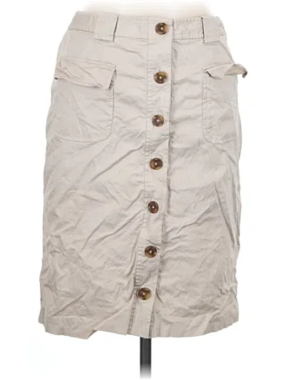Pre-owned Brooks Brothers 346 Casual Skirt In Gray