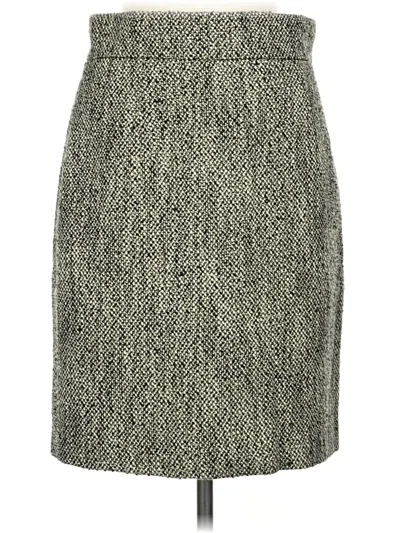 Pre-owned Brooks Brothers 346 Casual Skirt In Gray