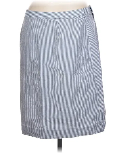 Pre-owned Brooks Brothers 346 Casual Skirt In Gray