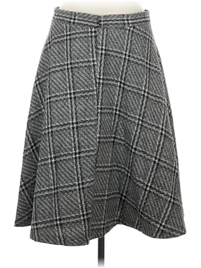 Pre-owned Brooks Brothers 346 Casual Skirt In Gray