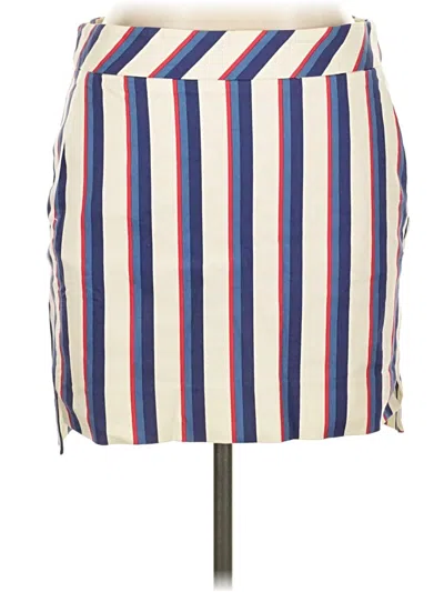 Pre-owned Brooks Brothers 346 Casual Skirt In Ivory