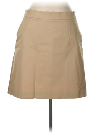 Pre-owned Brooks Brothers 346 Casual Skirt In Tan