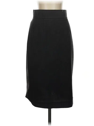 Pre-owned Brooks Brothers 346 Formal Skirt In Black